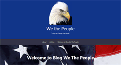 Desktop Screenshot of blogwethepeople.com